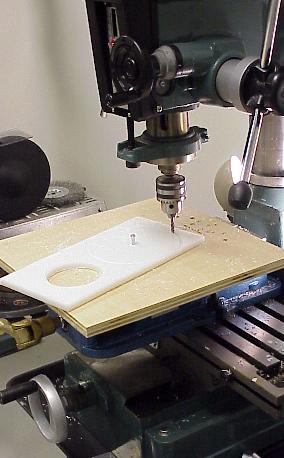 Milling a round delrin disk like the one use for the top and bottom of V-Maid