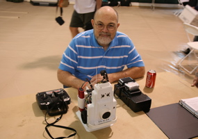 Joe Fishback with Super Boe Bot