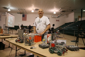 Len Burleson wth Vex based robots