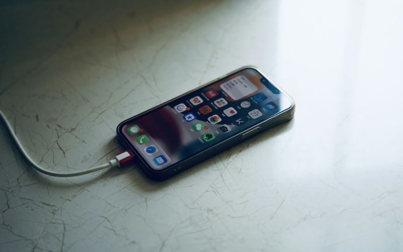 clean iphone charging port